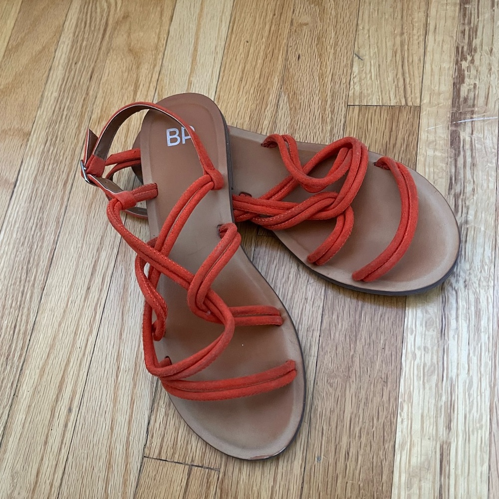 Orange sandals